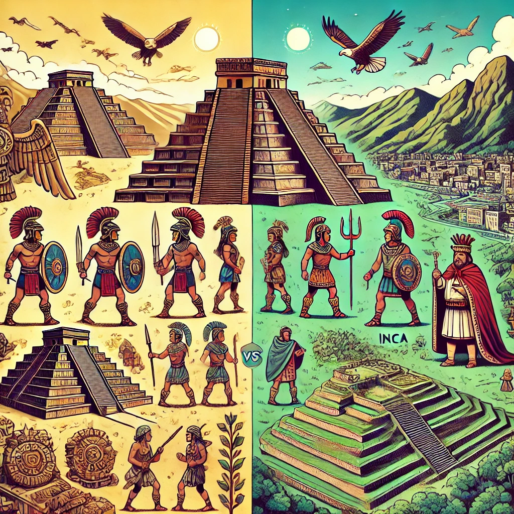 how did aztec society differ from inca society1724319368