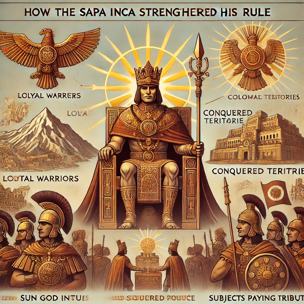 how did the sapa inca strengthen his rule1724319359