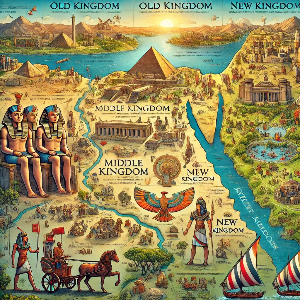 what were the three kingdoms of ancient egypt1725320355